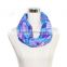 flower printing 2015 best selling blue infinity scarf