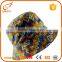 Straw printing minion yellow customized bucket hats wholesale