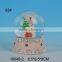 Handmade christmas crafts,wholesale resin bear snow globe for christmas decoration