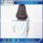 round sweep 3/4 sleeve women cotton blouse oem factory