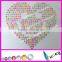 2015!!! NEWEST hot fix motif with neon epoxy pearl heart shape