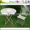 Best Price High Quality Garden Wrought Iron Slat Folding Chair