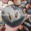 natural rock ploshed ocean jasper hearts gemstone heart shape for gift