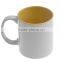 11oz inner color cup colorful inside ceramic mug for sublimation