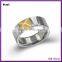 Yiwu Jewelry Full Metal Pyramid Style Stainless Steel Men Ring