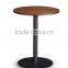 Round coffee table reception table with simple elegant design