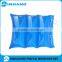 Environmental 6p pvc inflatable blue neck pillow rectangle shape transparent neck pillow