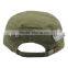 Whole sale flat top military cap with badges