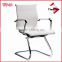 White Mesh Chromed cantilever chair for office