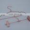 High quality aluminium top hanger, light coat hanger , aluminium coat hagner, cooper finishing clothes hanger