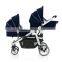 Light and compact twin baby stroller , best twin baby strollers made in china 3 in 1