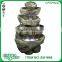 43 Inch Twisted Ladder-shaped Pillars Seven Bowl Fiberglass Fountain