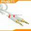 Wholesale branded new design Tangle-Free Braided aux cable 3.5mm Audio Cable