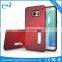 2 in 1 Heat Rediation Mesh Mobile Phone Case Kickstand Heavy Duty Back Cover for Samsung S6 Edge
