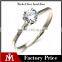 Wholesale Wedding Band Women Luxury Stainless Steel Slim Crystal Finger Rings Jewelry