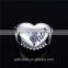 T018A Anniversary Letter Mum Oxidized Love Charm Floating Charm Fit DIY Custom Jewelry