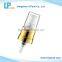 Foundation treatment pump with shiny silver & golden metal shell collar