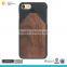 Factory price pencil design walnut wood plastic phone case for iphone 7 plus