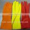 Colored cleaning latex household hand gloves