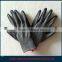 nylon lined black latex palm gloves