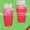 Round medical sharps disposal container