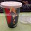 clear disposable plastic flat lid for 8oz and 12oz paper cups