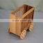 custom unfinished personalized wooden pen holder with wheel
