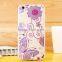 Color painting retro flower case cover, back cover case for iPhone 6