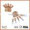 eco oak wood cheese knife tool set