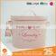 Oval Metal Enamel Laundry Powder Bin Storage Tin Storing Washing Powder or Tablets