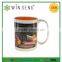 Ceramic promotion sublimation orange mug