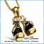 Boxing Glove Pendant Charms 316L stainless steel necklace chain for men
