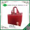 Wholesale handmade cheap red foldable felt basket handbag