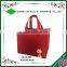 Wholesale handmade cheap red foldable felt basket handbag