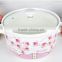 9" Porcelain microwave pot with glass lid