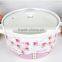 9" Porcelain Microwave Pot With Glass Lid