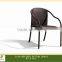 Fast delivery cheap outdoor stackable rattan garden dining chair for sale