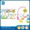 2016 hot selling item baby musical baby rattle music bed bell baby musical hanging toys plastic rings for baby toy