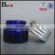 5g 15g 30g hot products small cosmetic jar blue glass cream jar with black plastic lid china suppliers