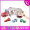 2017 New design preschool funny wooden toy cranes for toddlers W05C083