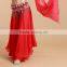 STELISY Ladies Beautiful Long Red Skirt Sexy Arabic Belly Dance Wear