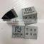 2017 high quality high density damask woven labels for garments