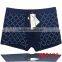 Fashion printed grid men underwear wholesale men boxer briefs boyshort
