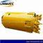 Double-opening double bottom steel rock drilling bucket