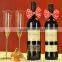 wine bottle bow of satin ribbon
