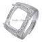 Wedding rings 925 sterling silver ring setting
