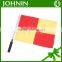 Silk Screen Printing Hand Sports Soccer Polyester Referee Flags