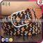 Braided Belt Buckle Faux Leather Elastic Woven Stretch Mens Womens Dress