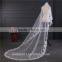 2017 wholesale new grance long lace bridal wedding veil Fashionable long Tulle HL23