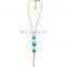 Summer Romantic Blue Beads Elegant Foot Bracelet For Women Wild Handmade Bead Chain Anklet Bracelets Fashion Gift
